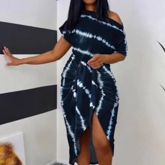Chic me blue clearance dress
